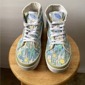 Vans women’s High-Top Sneakers - Blue, Green, Yellow